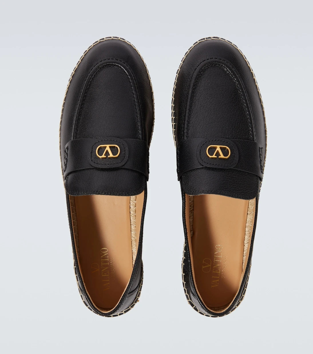 Valentino Garavani - VLogo leather espadrilles