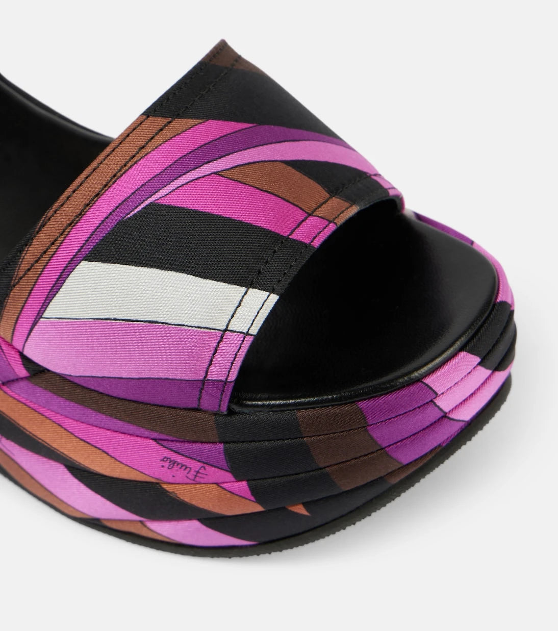 Pucci - Pucciami Iride satin platform sandals