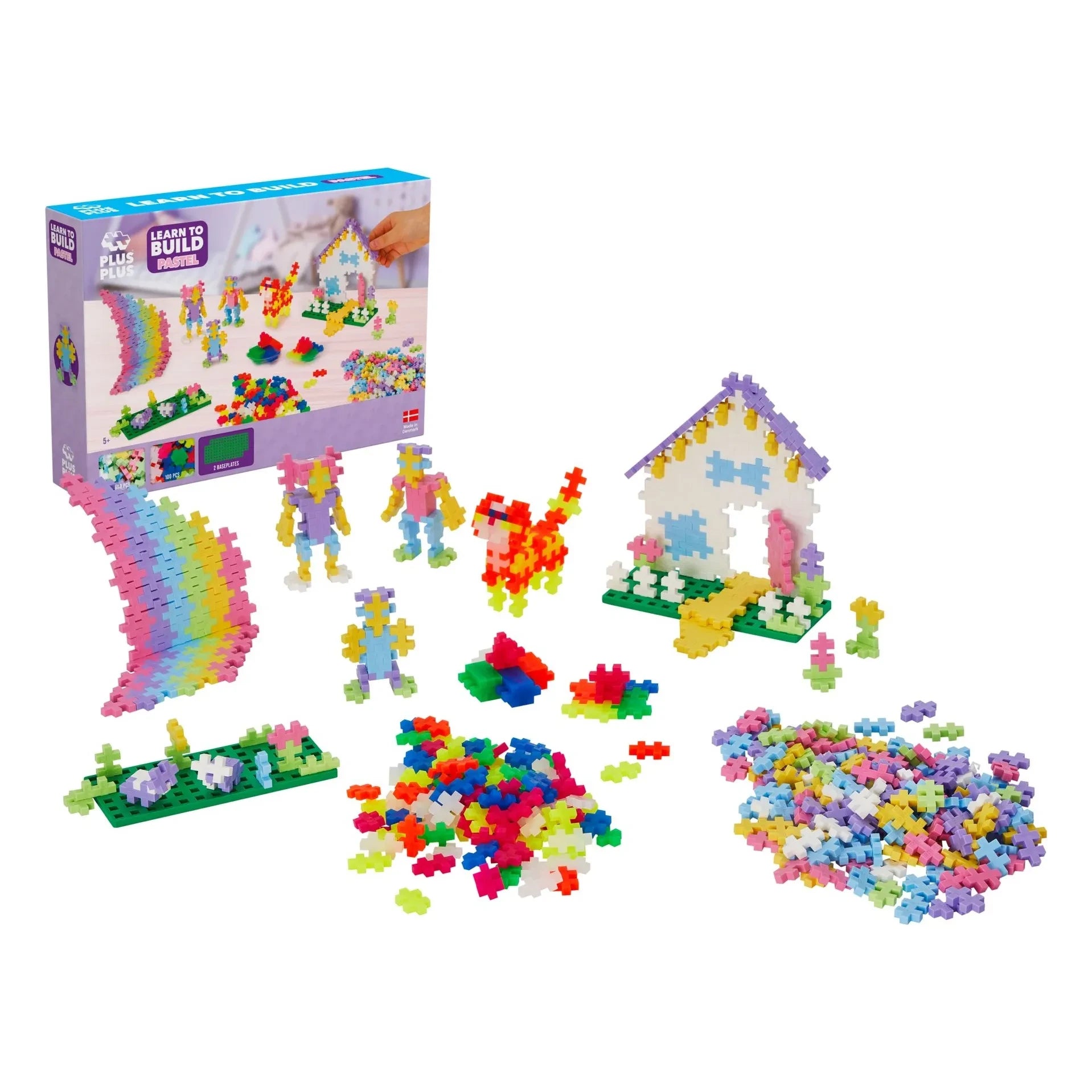 Plus-Plus - Pastel and Neon Discovery Set - 600 pieces