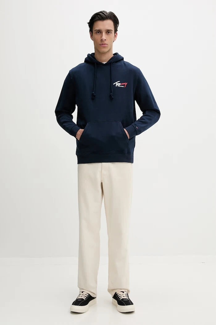 Tommy Jeans суичър с качулка мъжки от памук