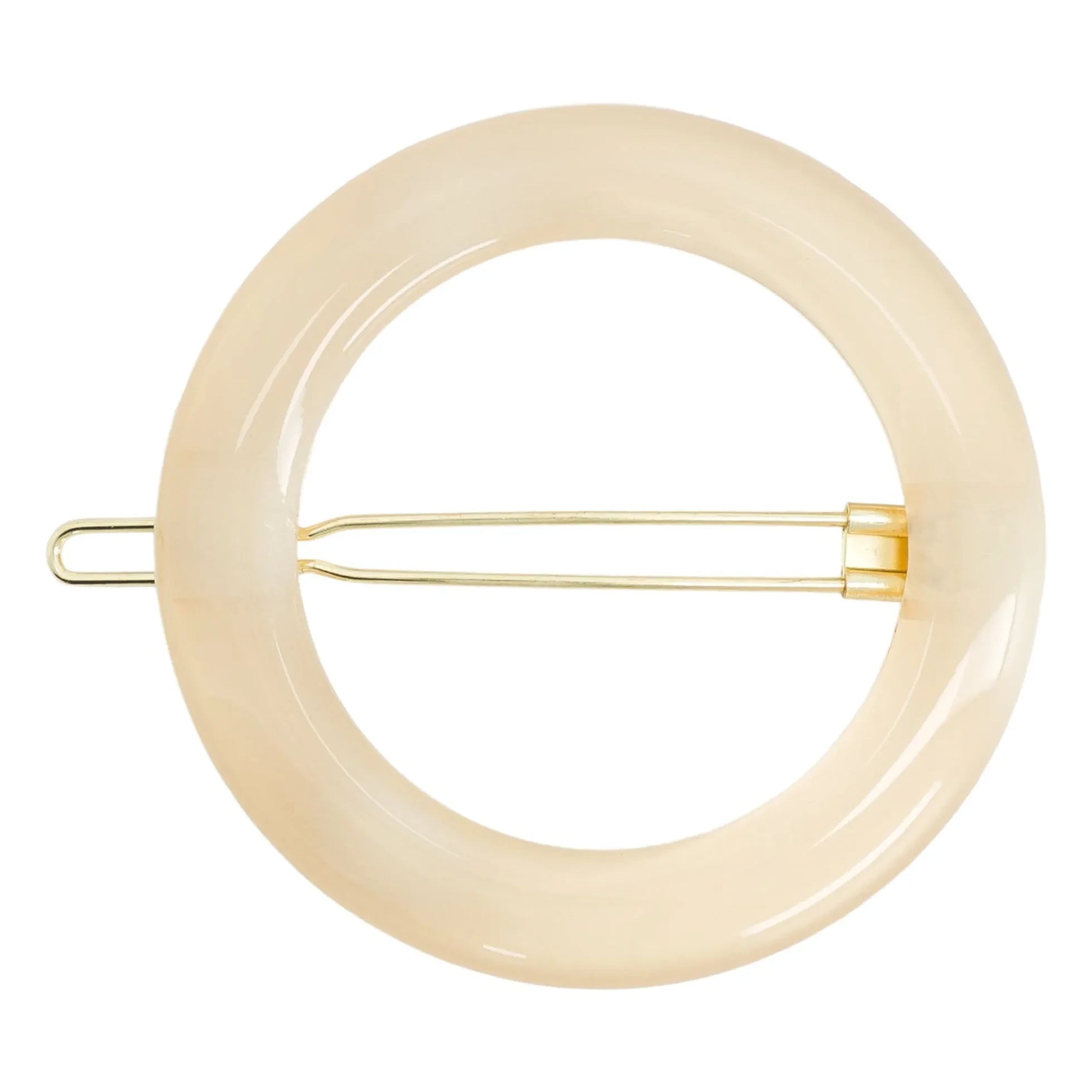 Bachca - Opaline round hair clip | Ivory