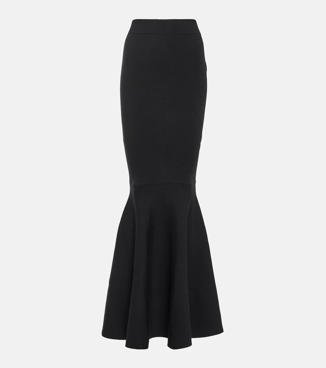 Nina Ricci - High-rise wool-blend maxi skirt