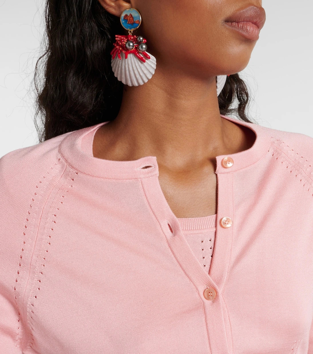 Dolce&Gabbana - Capri cropped silk cardigan