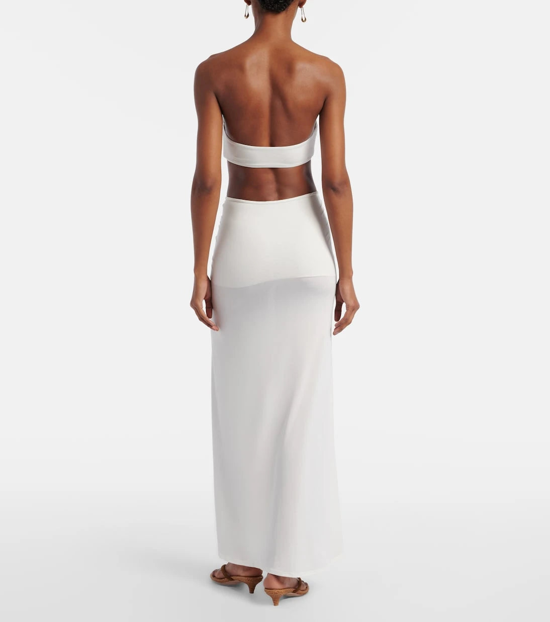 Jade Swim - Skyla ruched jersey maxi skirt