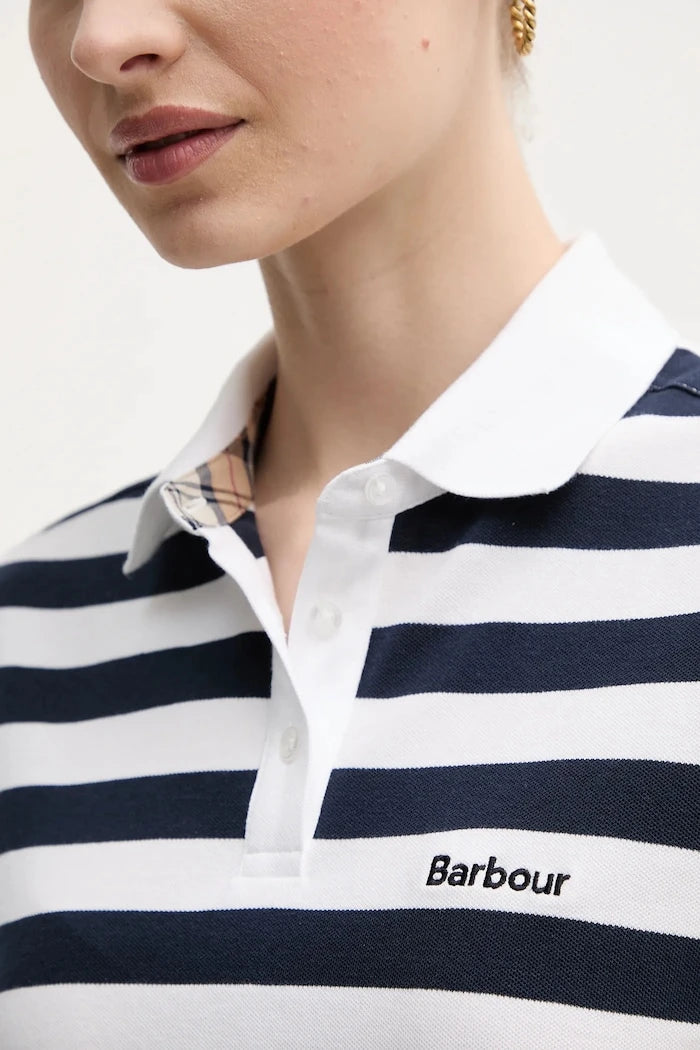 Тениска с яка Barbour Ashbourne