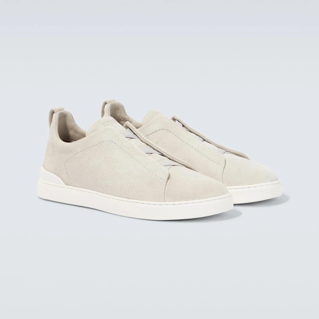 Zegna - حذاء رياضي Triple Stitch من جلد الشامواه
