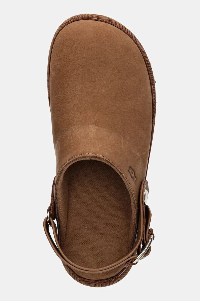 Чехли от набук UGG Goldenstar Villa Clog