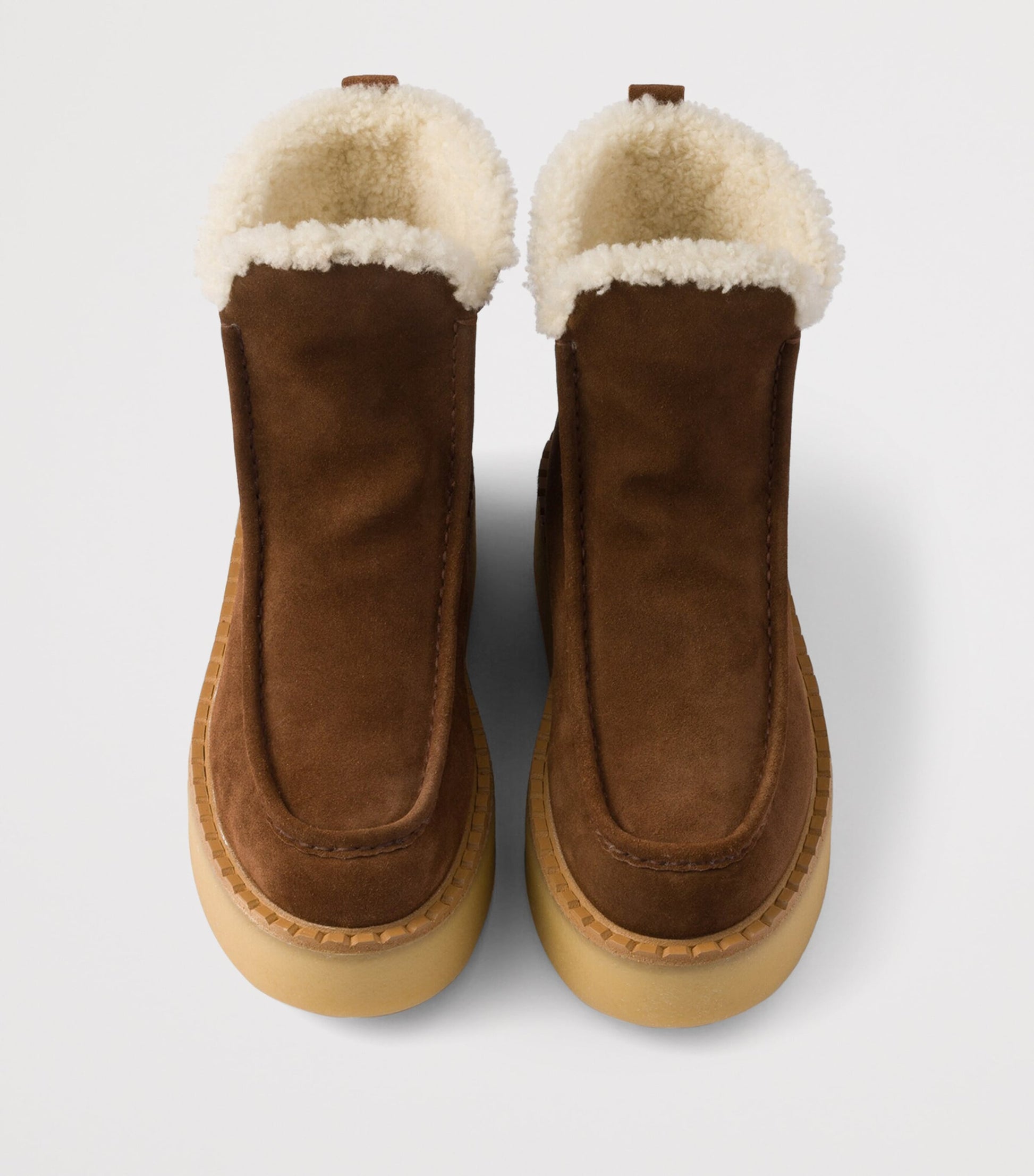 Prada Brown Suede Booties