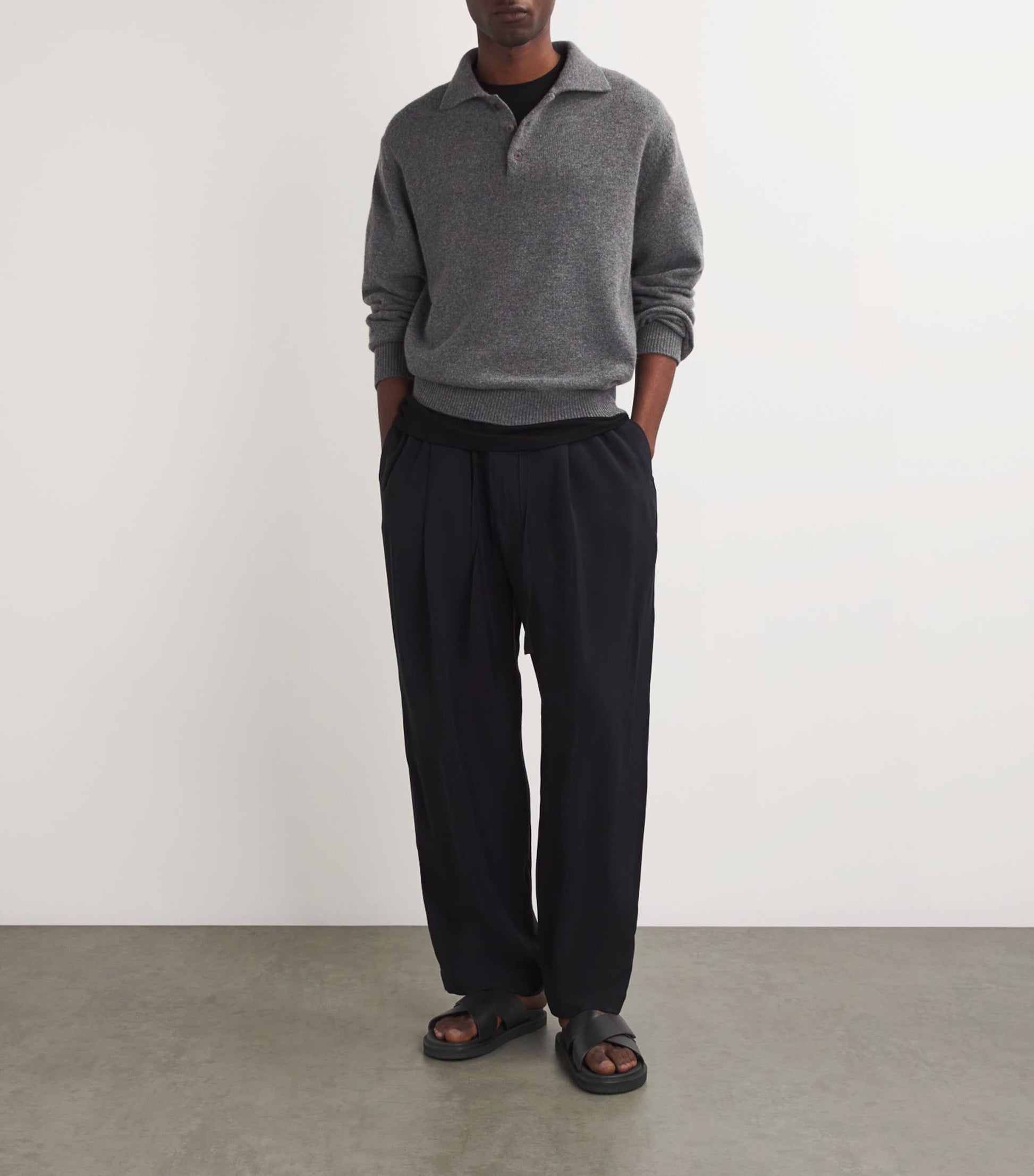 Harrys London Leather Promenade Cross Sandals