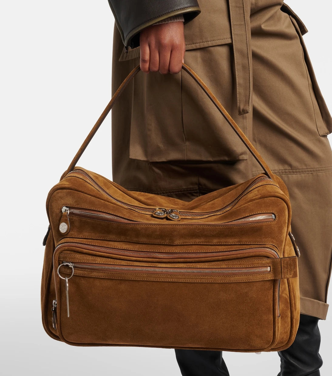 Acne Studios - Camero Camera Large suede shoulder bag