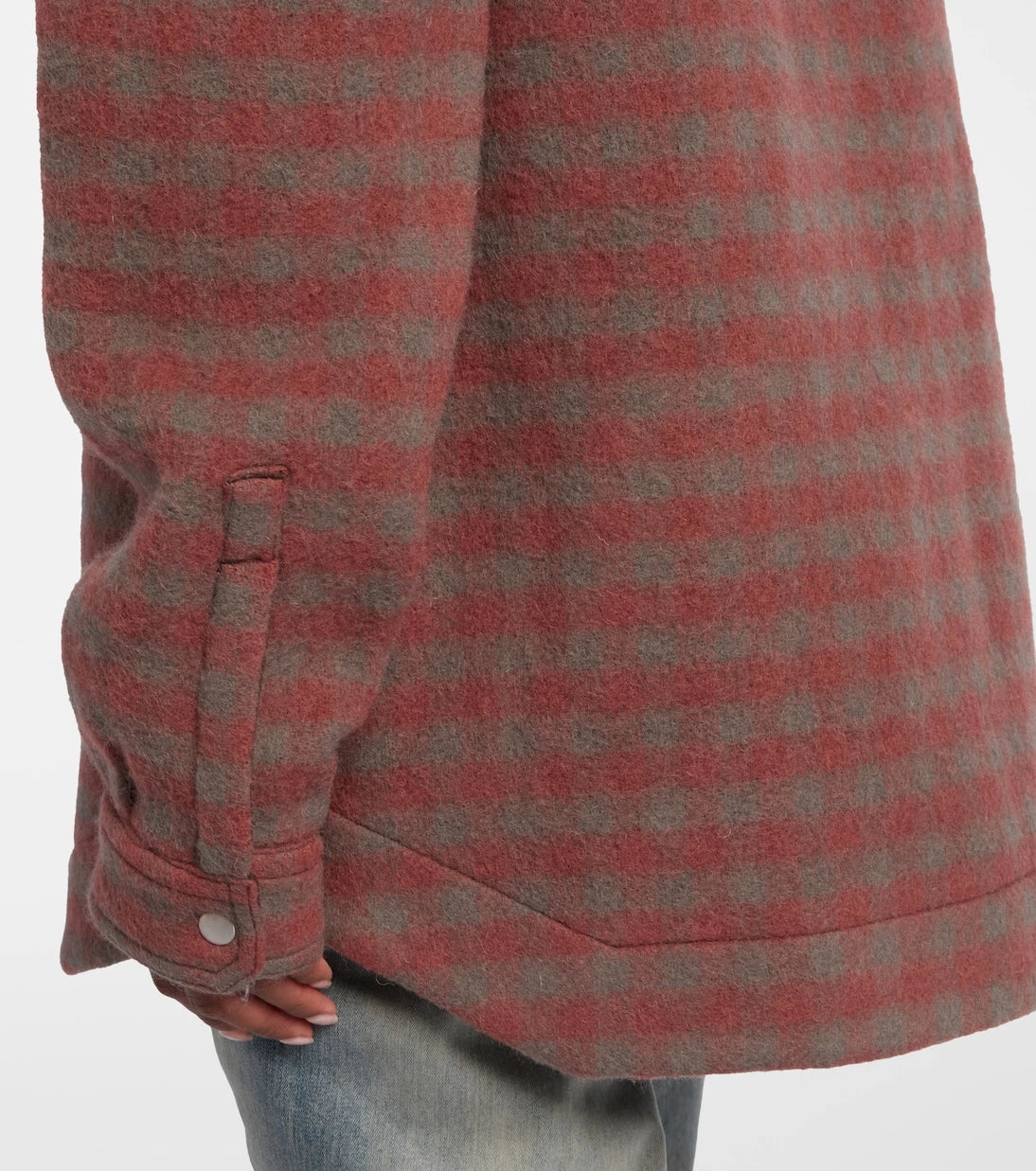 Rick Owens - Checked virgin wool overshirt