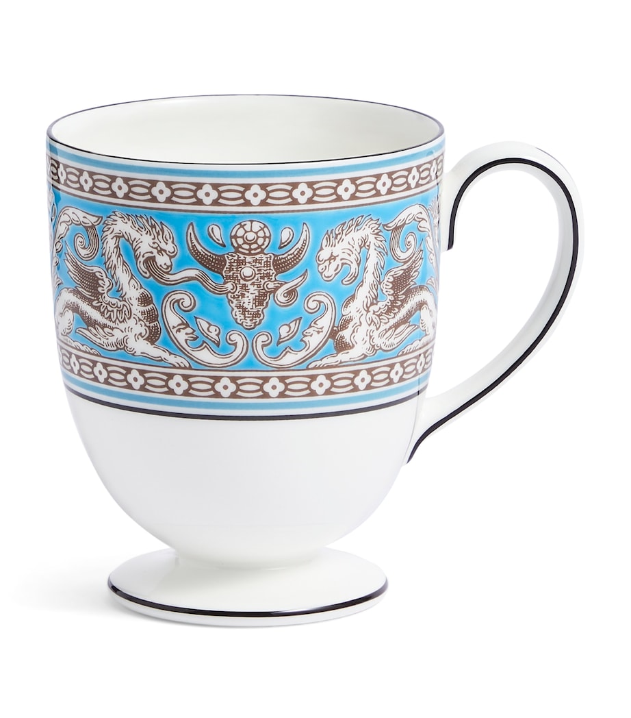 Fine Bone China Florentine Turquoise Mug