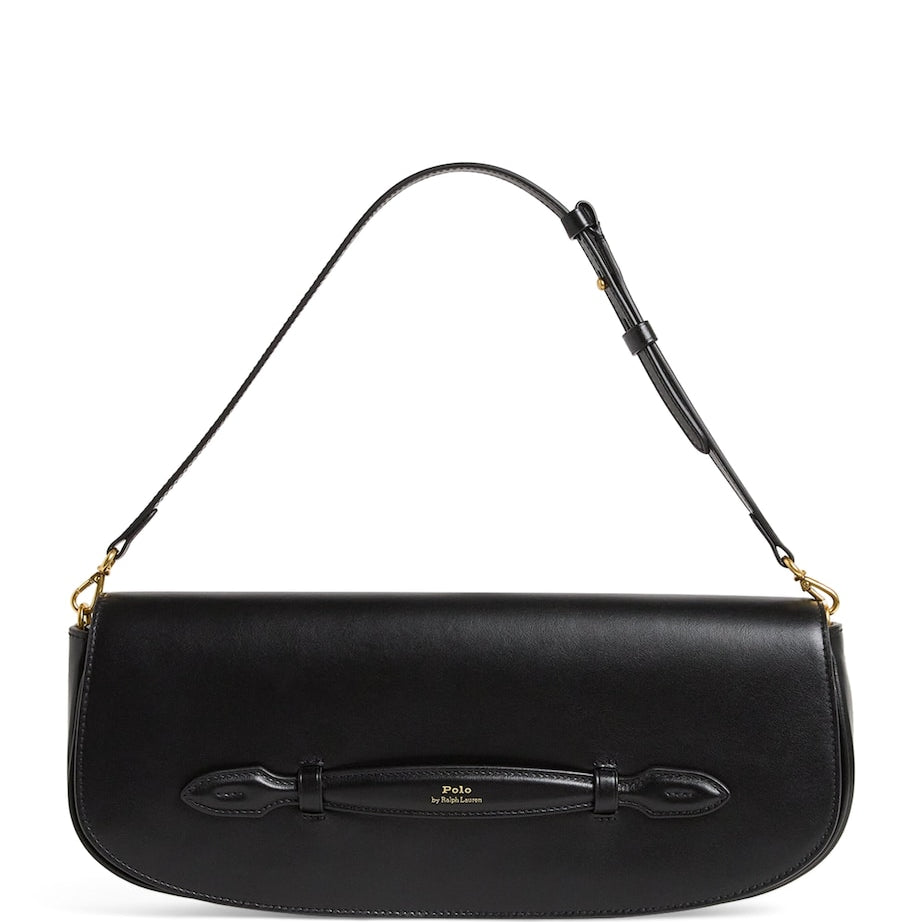 Polo Ralph Lauren Black Leather Bellport Clutch Bag