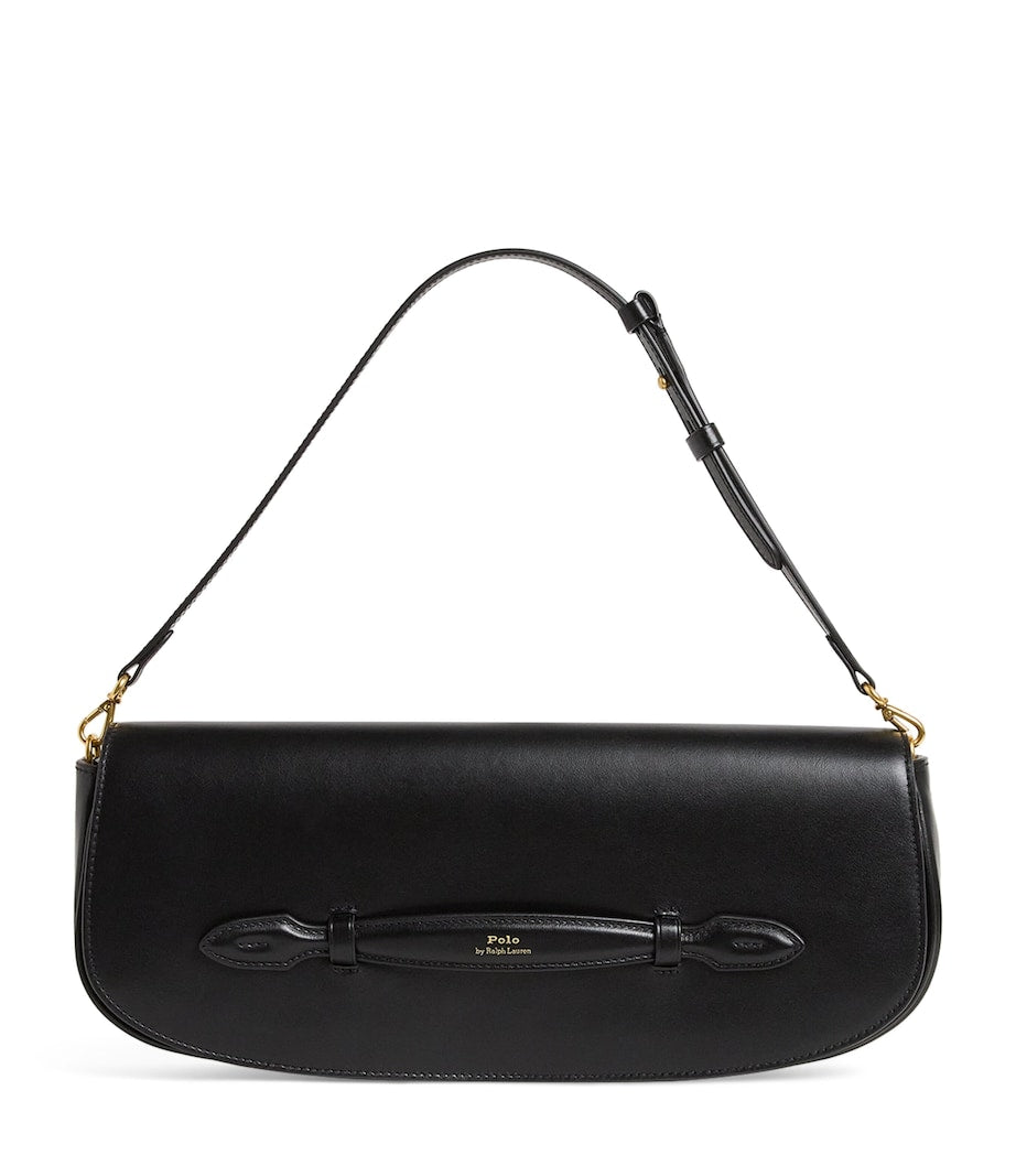 Polo Ralph Lauren Black Leather Bellport Clutch Bag