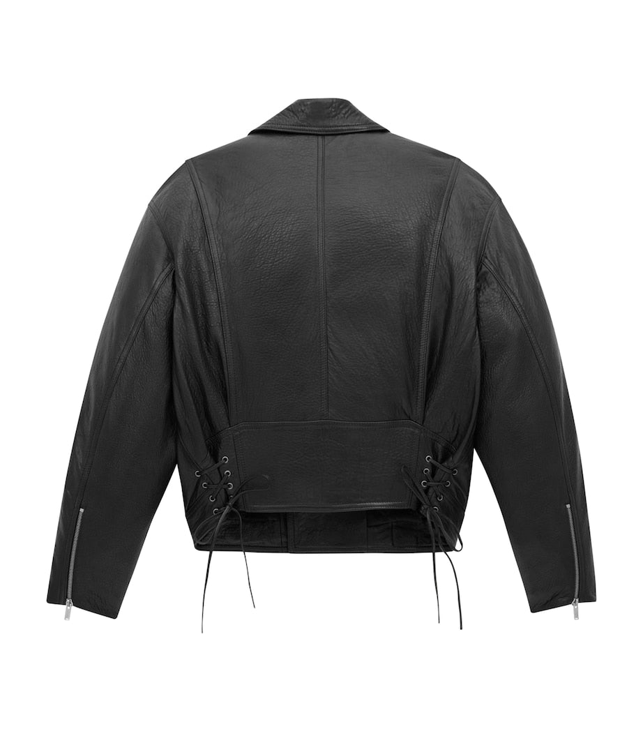 Saint Laurent Lace-Up Leather Jacket