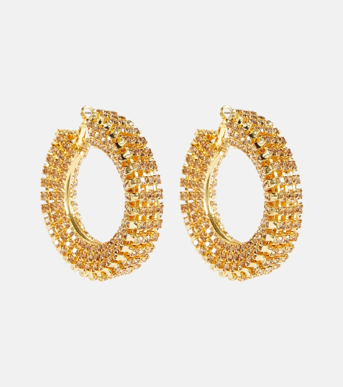 Magda Butrym - Crystal-embellished hoop earrings