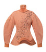 LOUIS VUITTON Pink Cotton Embellished Rollneck Sweatshirt
