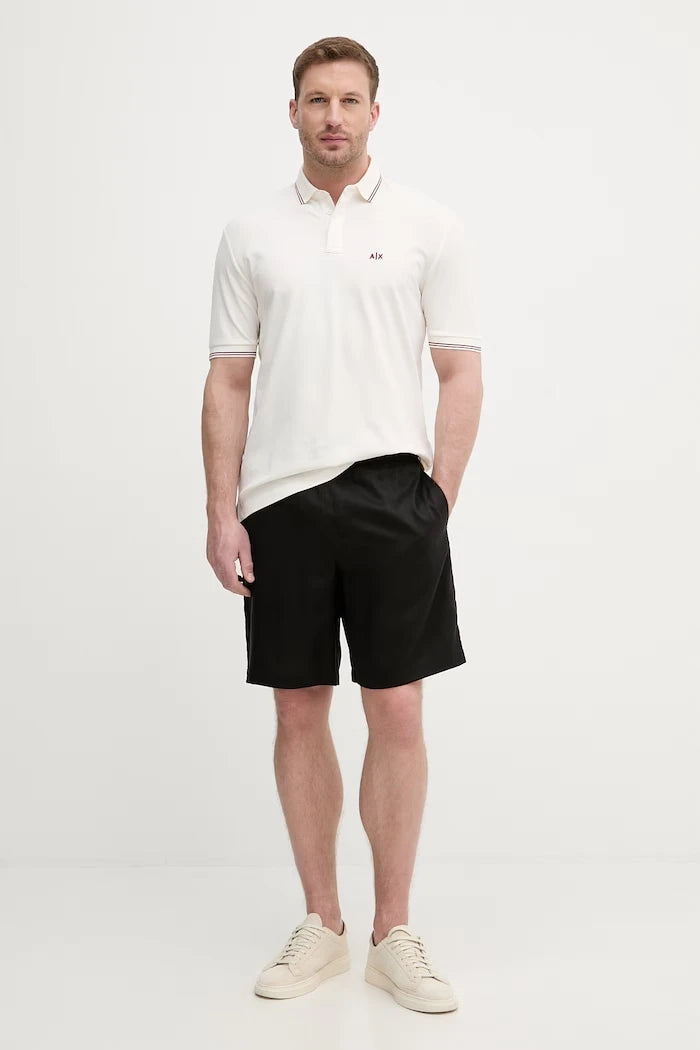 Armani Exchange тениска с яка мъжка с памук