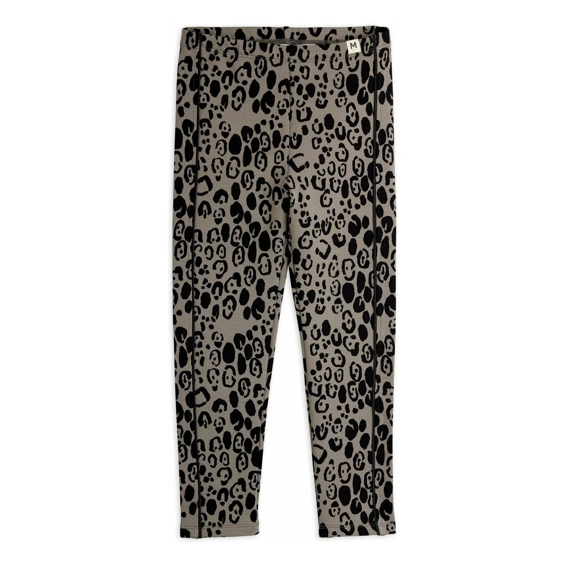 Mini Rodini - Organic Cotton Leopard Legging | Grey