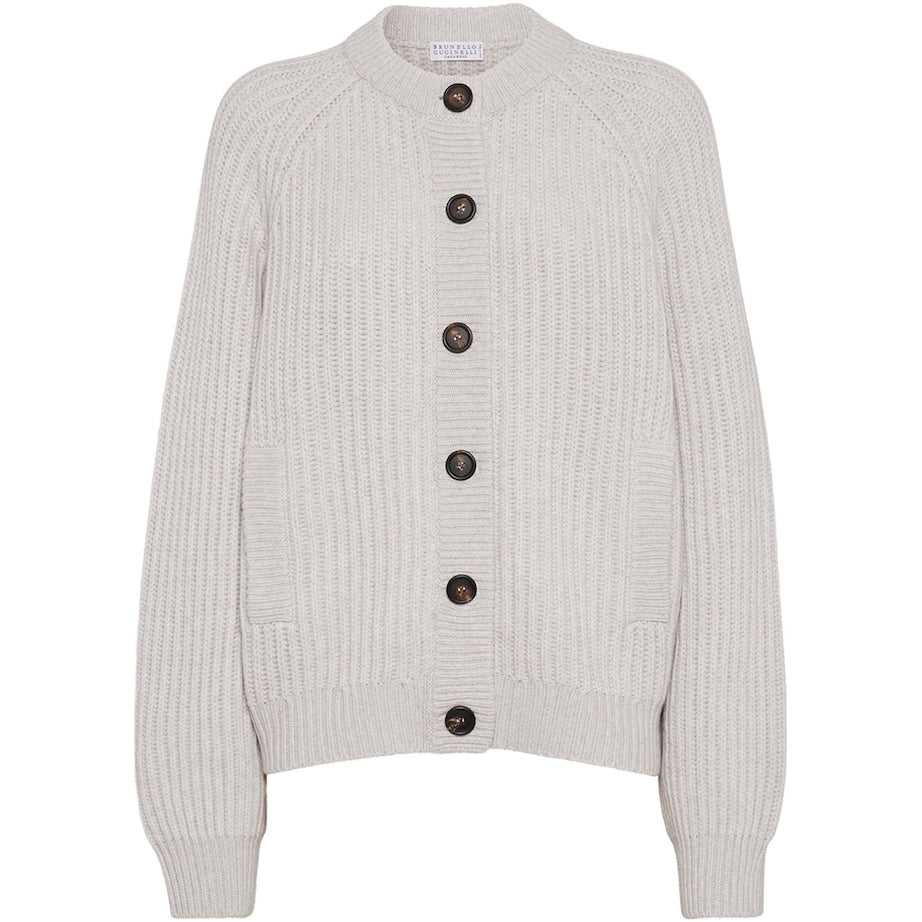 White Cashmere Cardigan