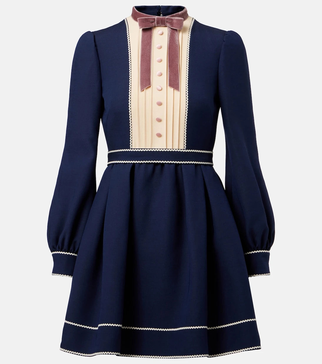 Valentino - Crepe Couture bow-detail minidress