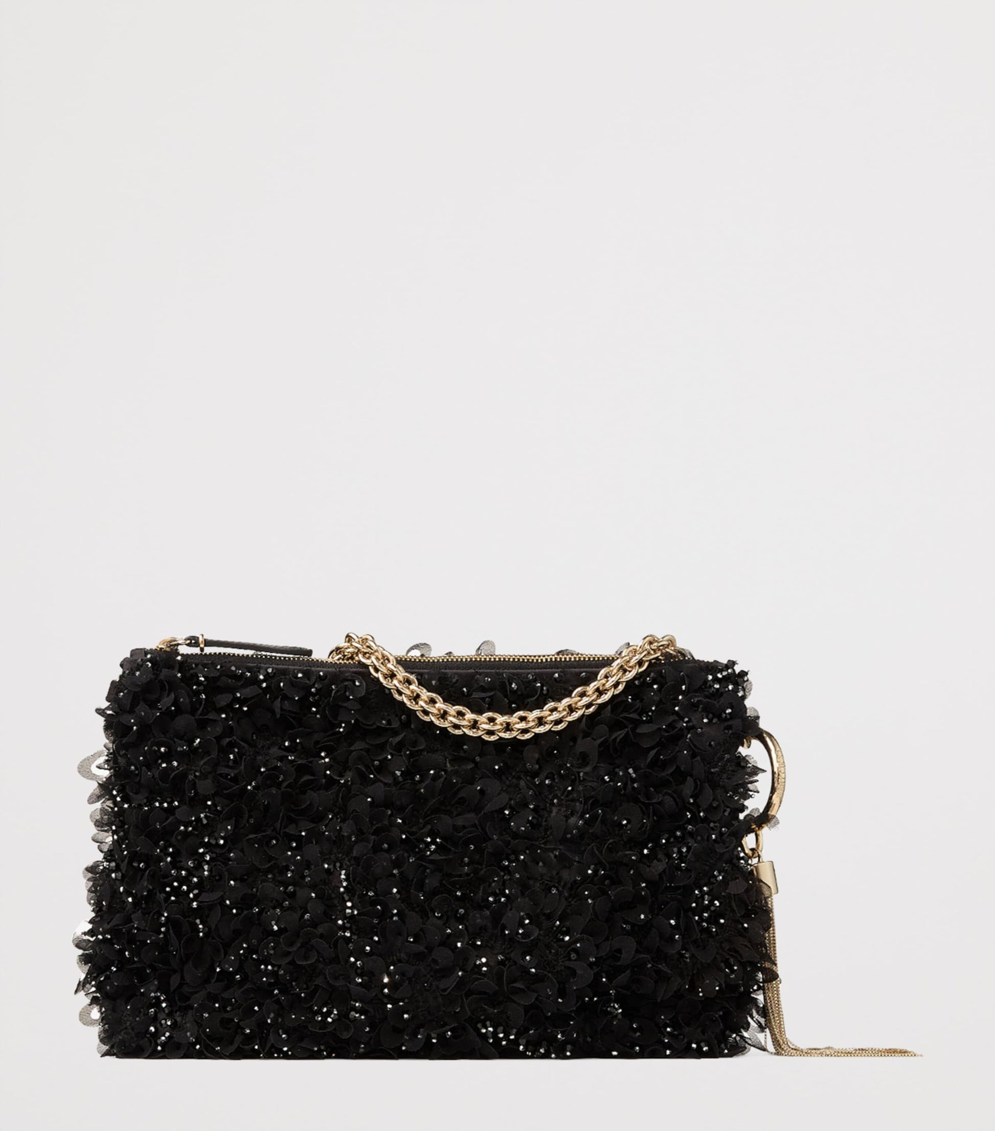 Jimmy Choo Callie Crystal-Embellished Satin Clutch Bag