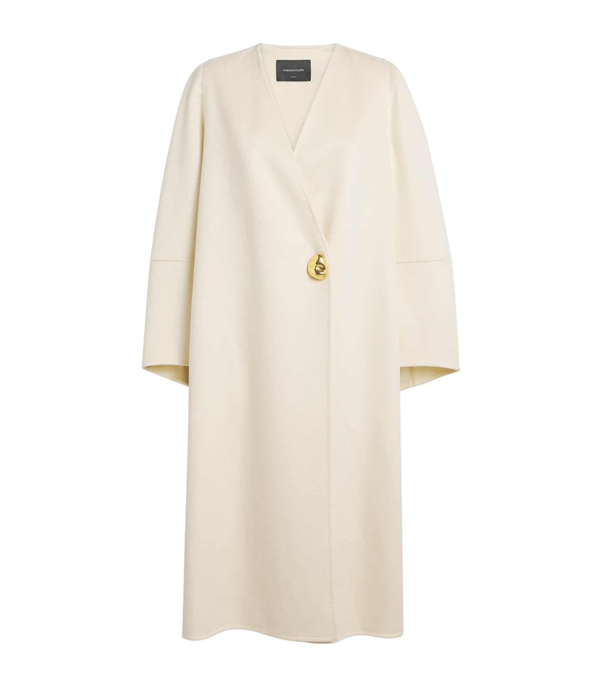 Fabiana Filippi White Cashmere Wrap Coat