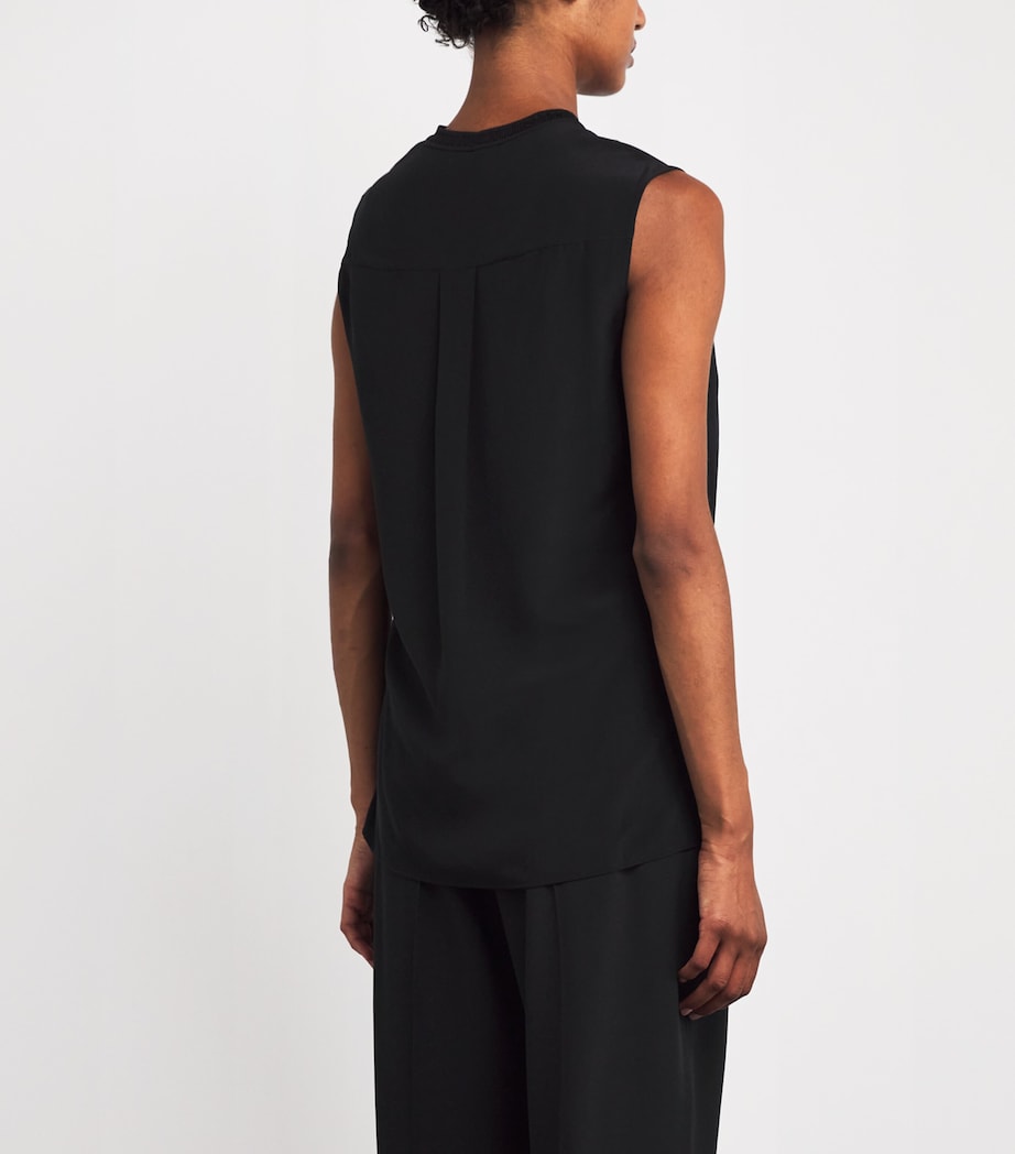 Joseph Black Crepe de Soie Silk Louis Blouse