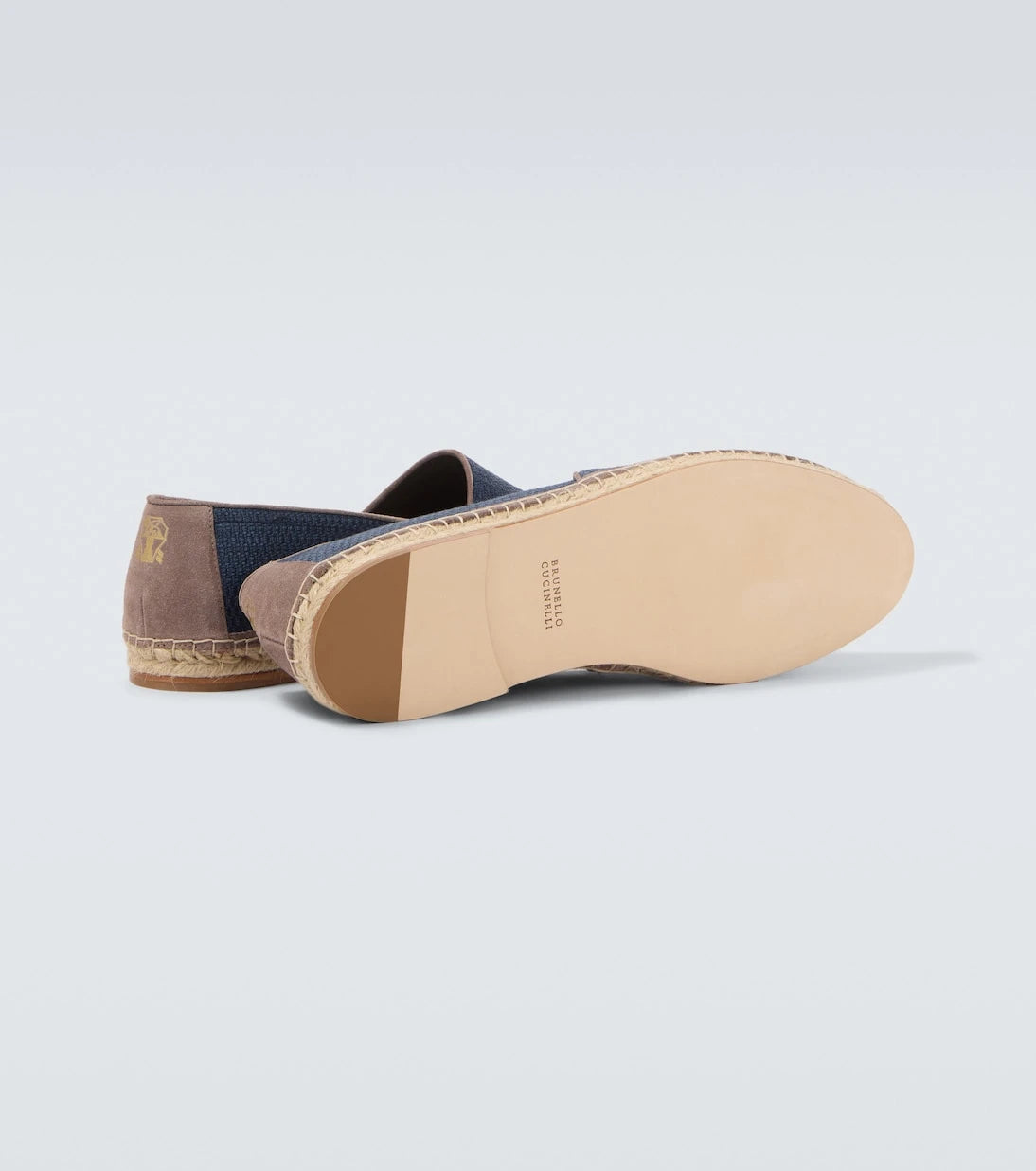 Brunello Cucinelli - Suede-trimmed canvas espadrilles
