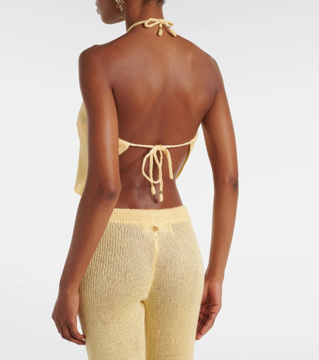 Bananhot - Liz sequined halterneck top
