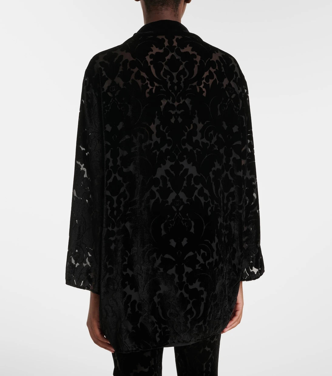 Gucci - Floral devoré velour shirt