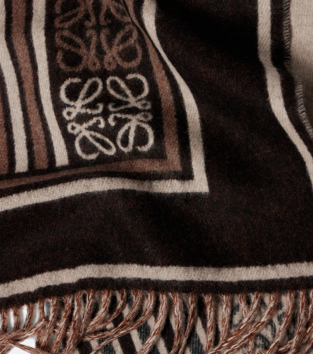 Loewe - Anagram wool and cashmere jacquard scarf