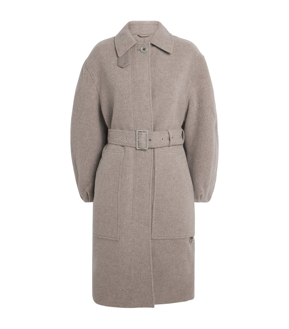Brown Wool-Blend Mila Coat