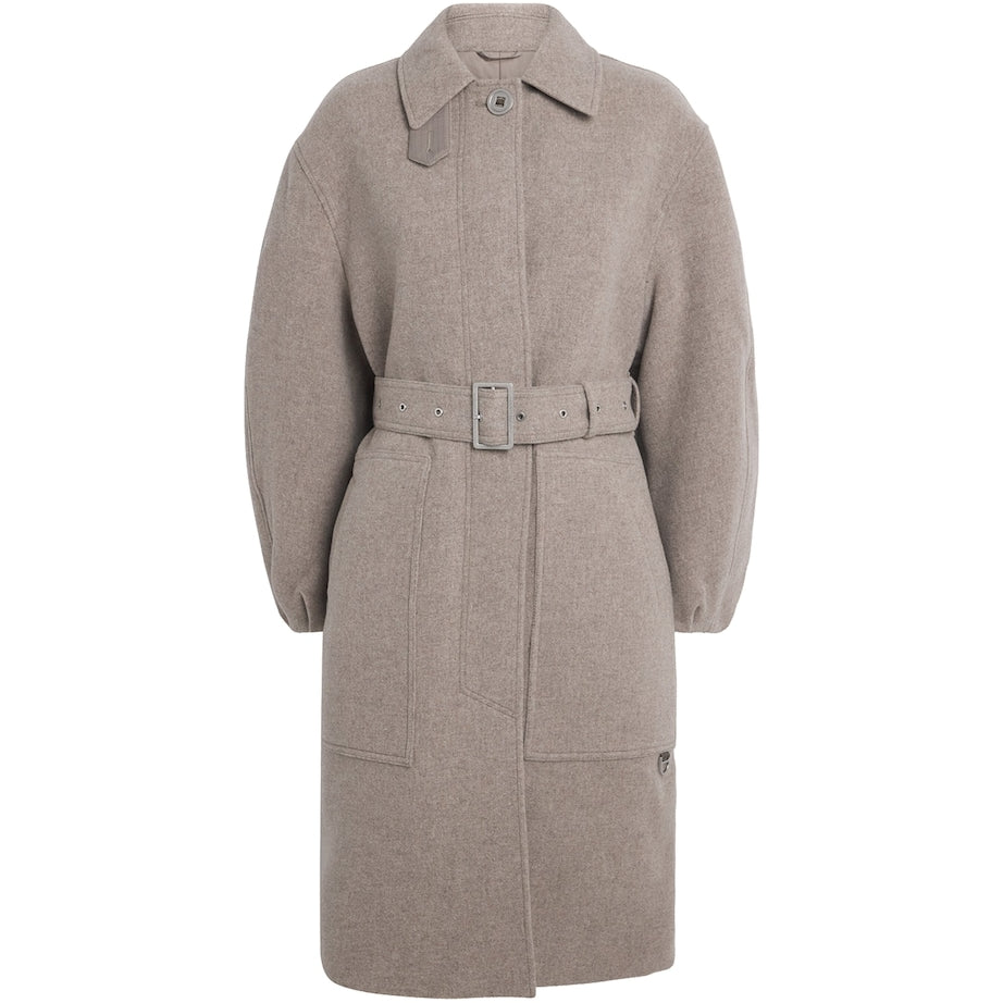 Brown Wool-Blend Mila Coat