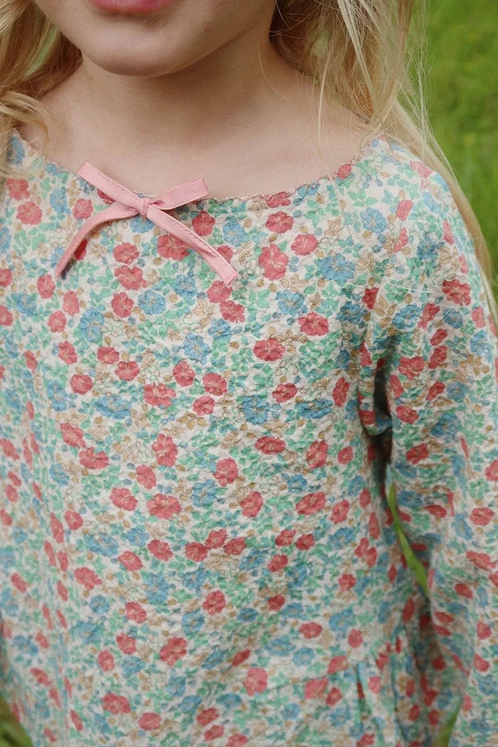 Konges Sløjd ELIN BOW BLOUSE GOTS Çocuk Bluzu