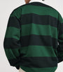Polo Ralph Lauren Green Cotton Stripe Big Fit Rugby Shirt