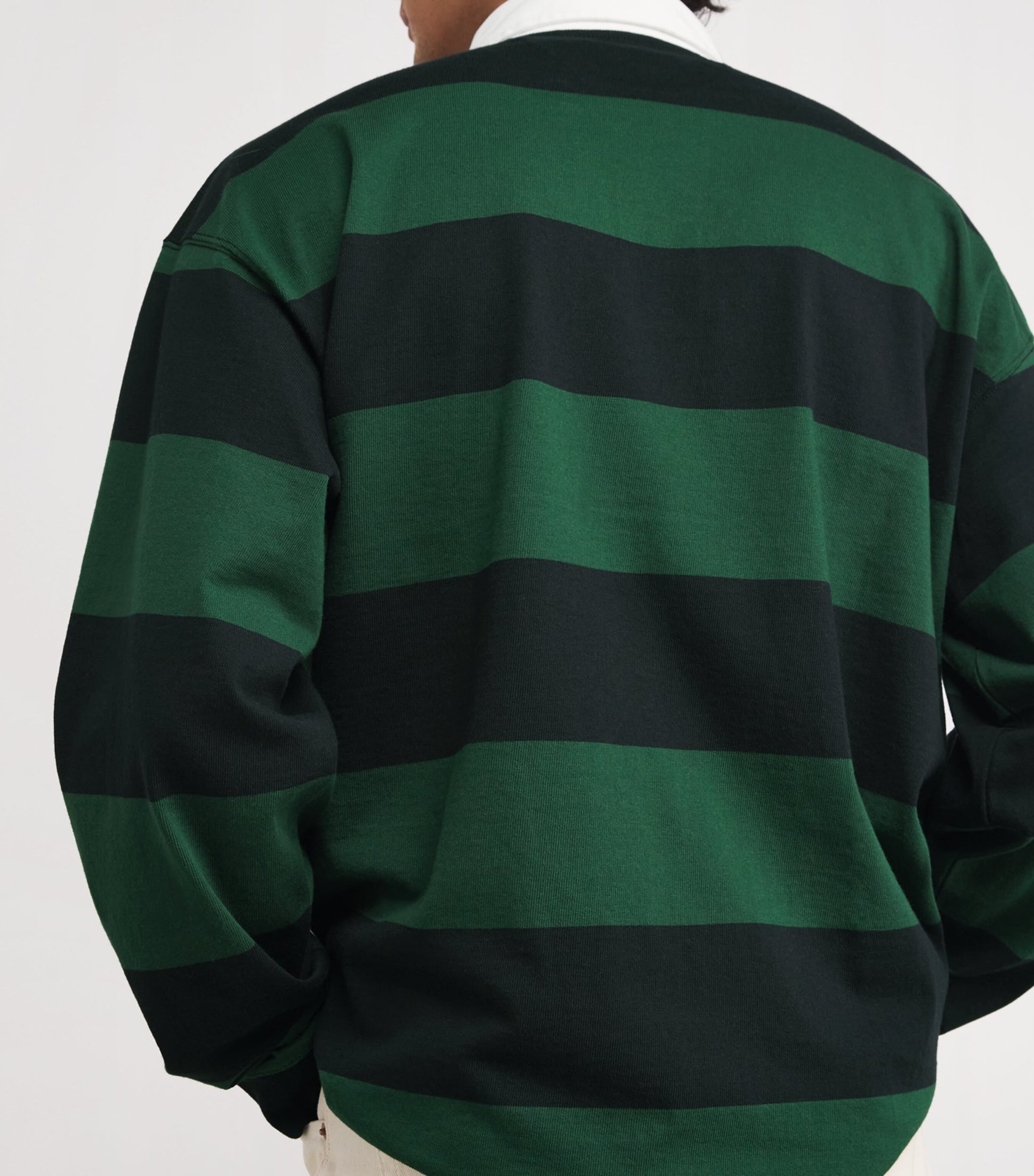 Cotton Stripe Big Fit Rugby Shirt