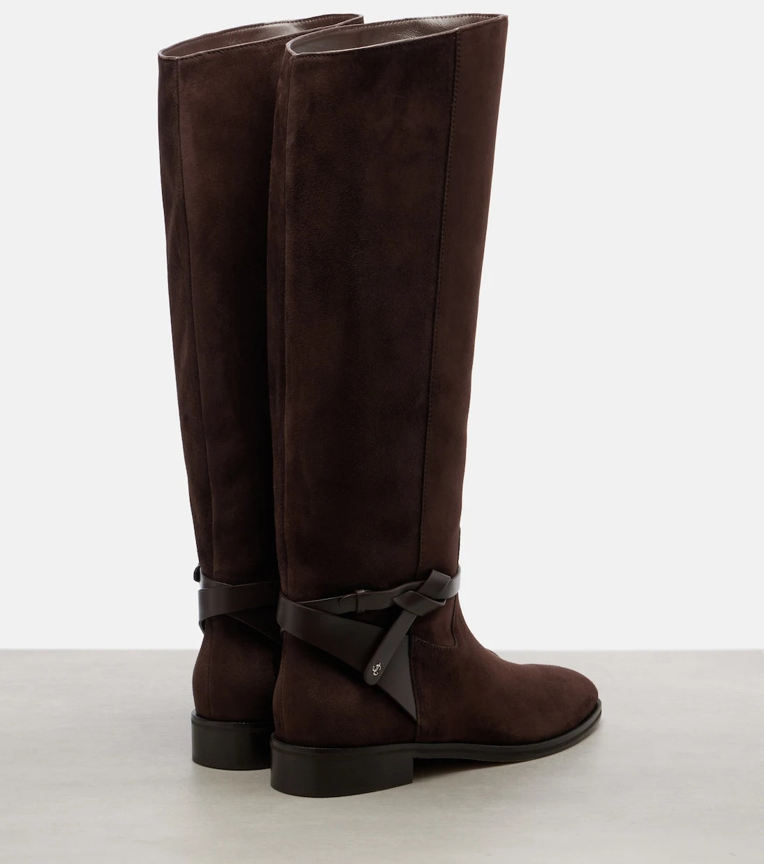 Jimmy Choo - Lawton knotted suede knee-high boots