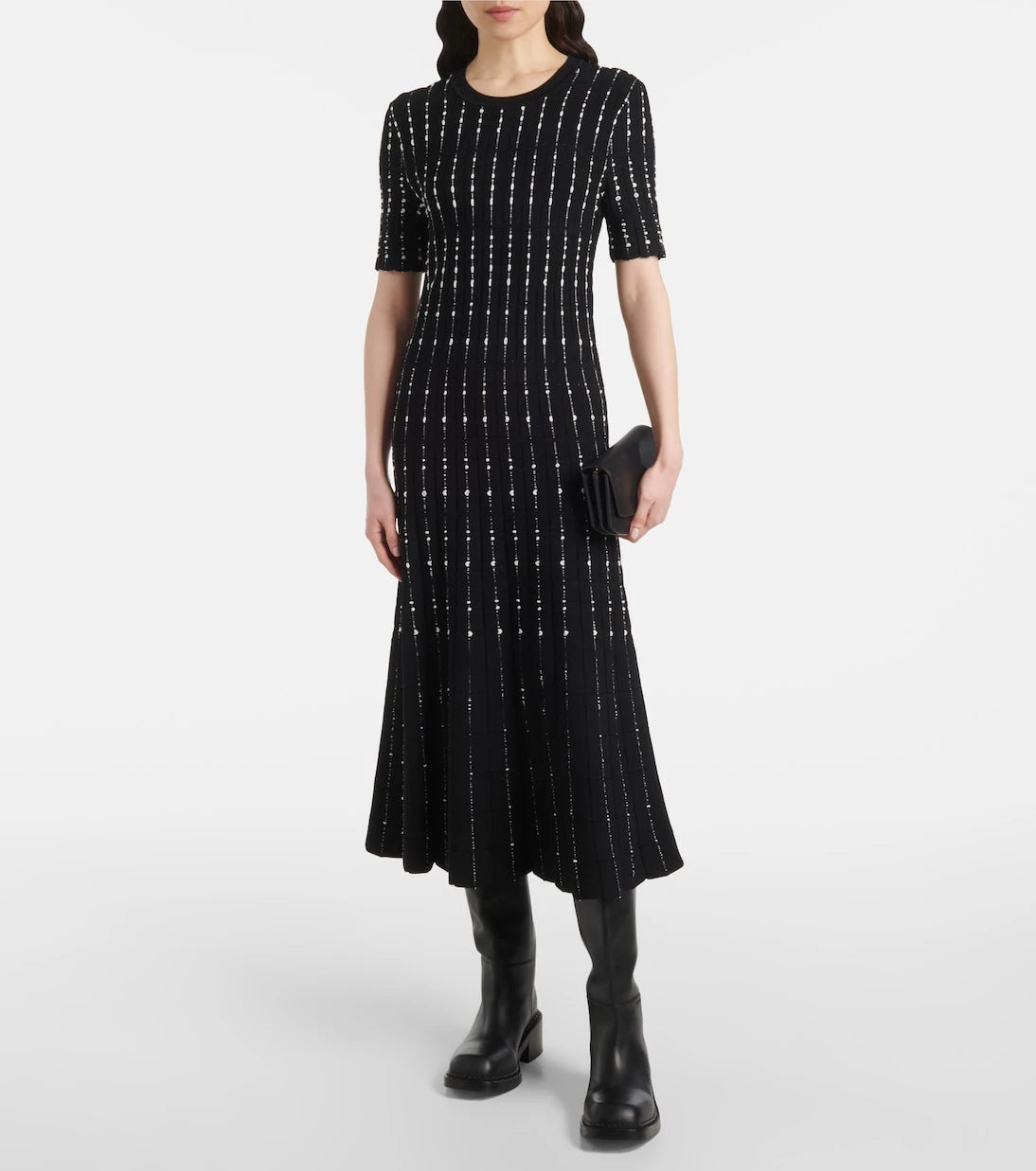 Joseph - Ribbed-knit cotton-blend midi dress