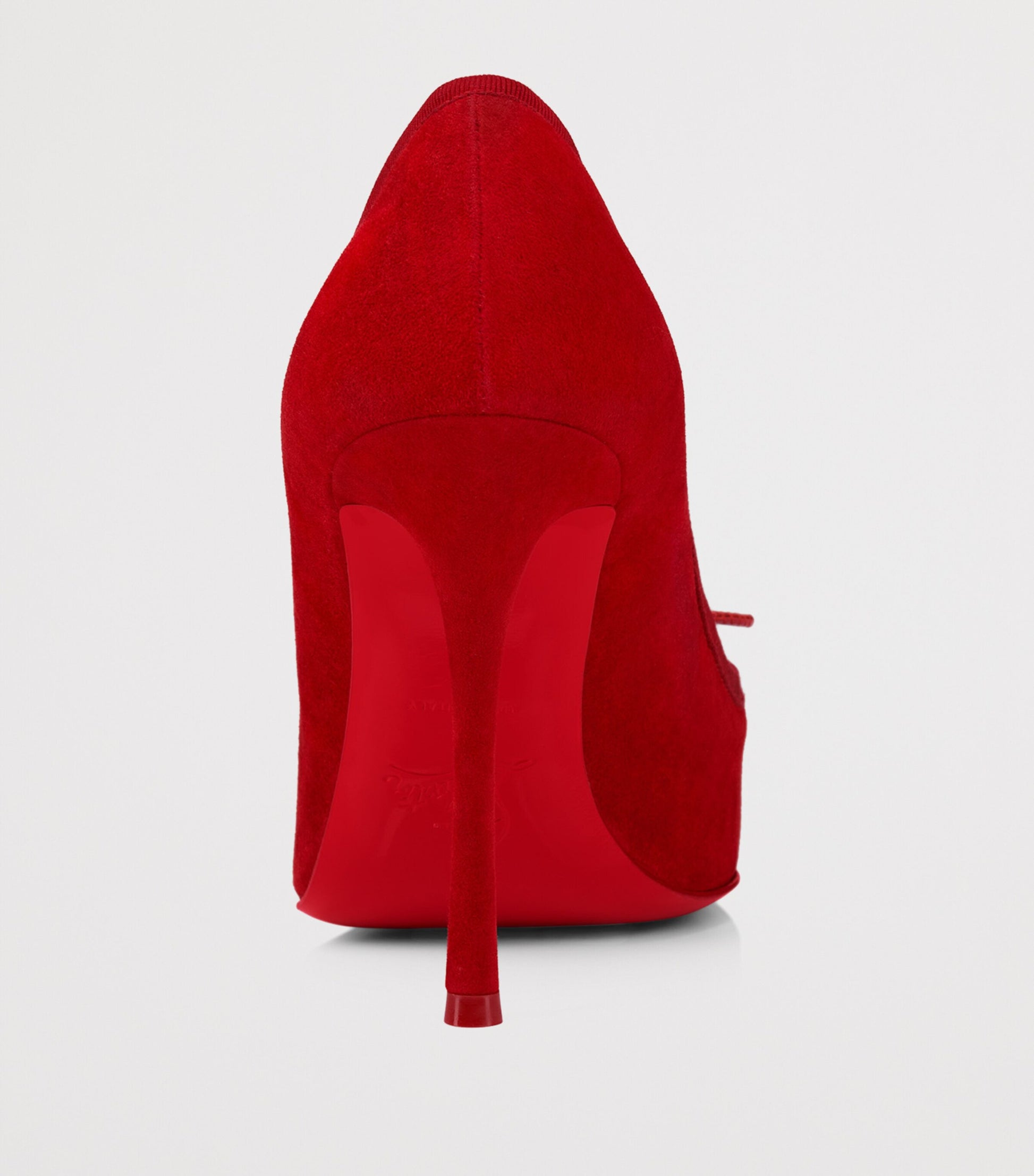 Christian Louboutin Red Cassia Nodo Leather Pumps 100