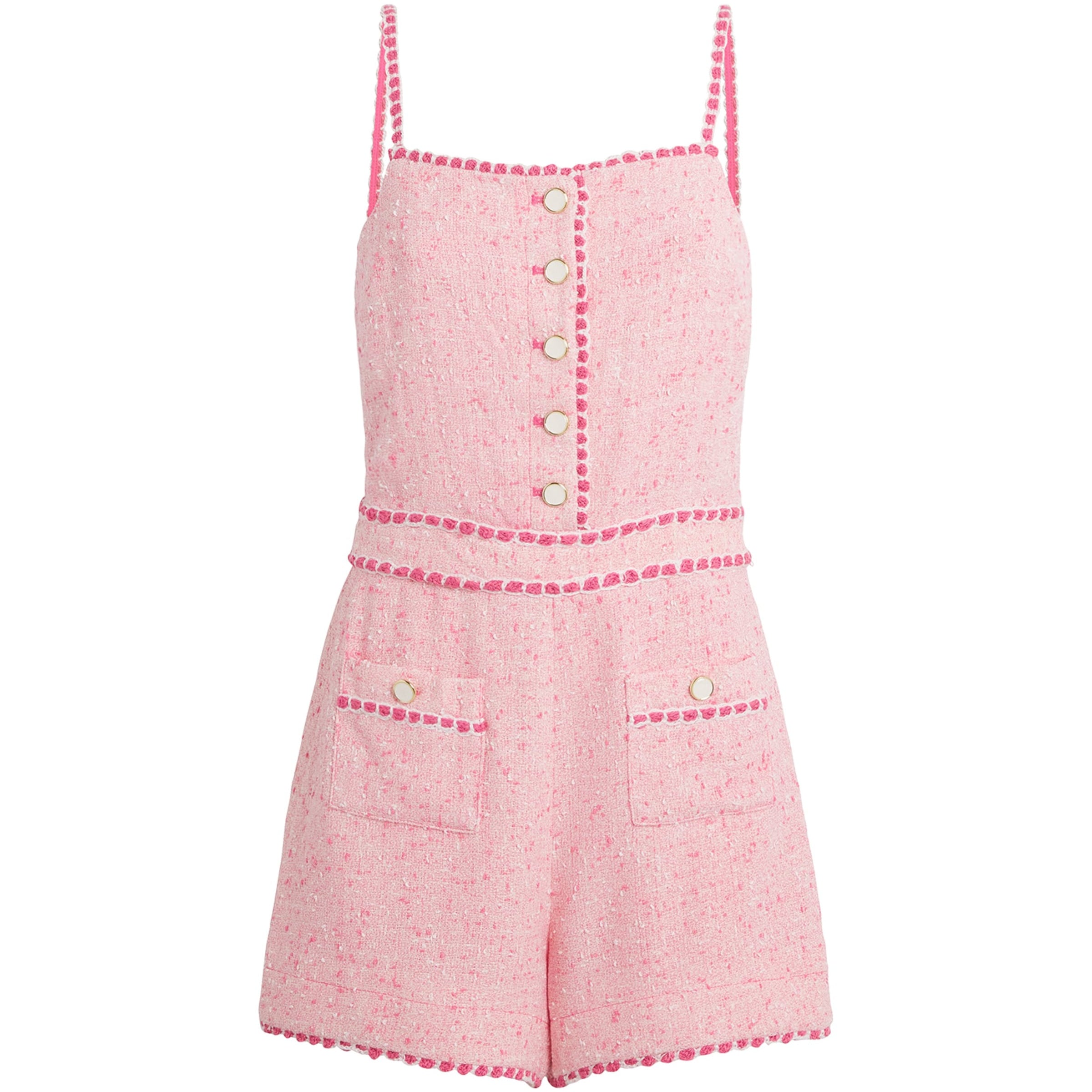 Pink Tweed Ginny Playsuit