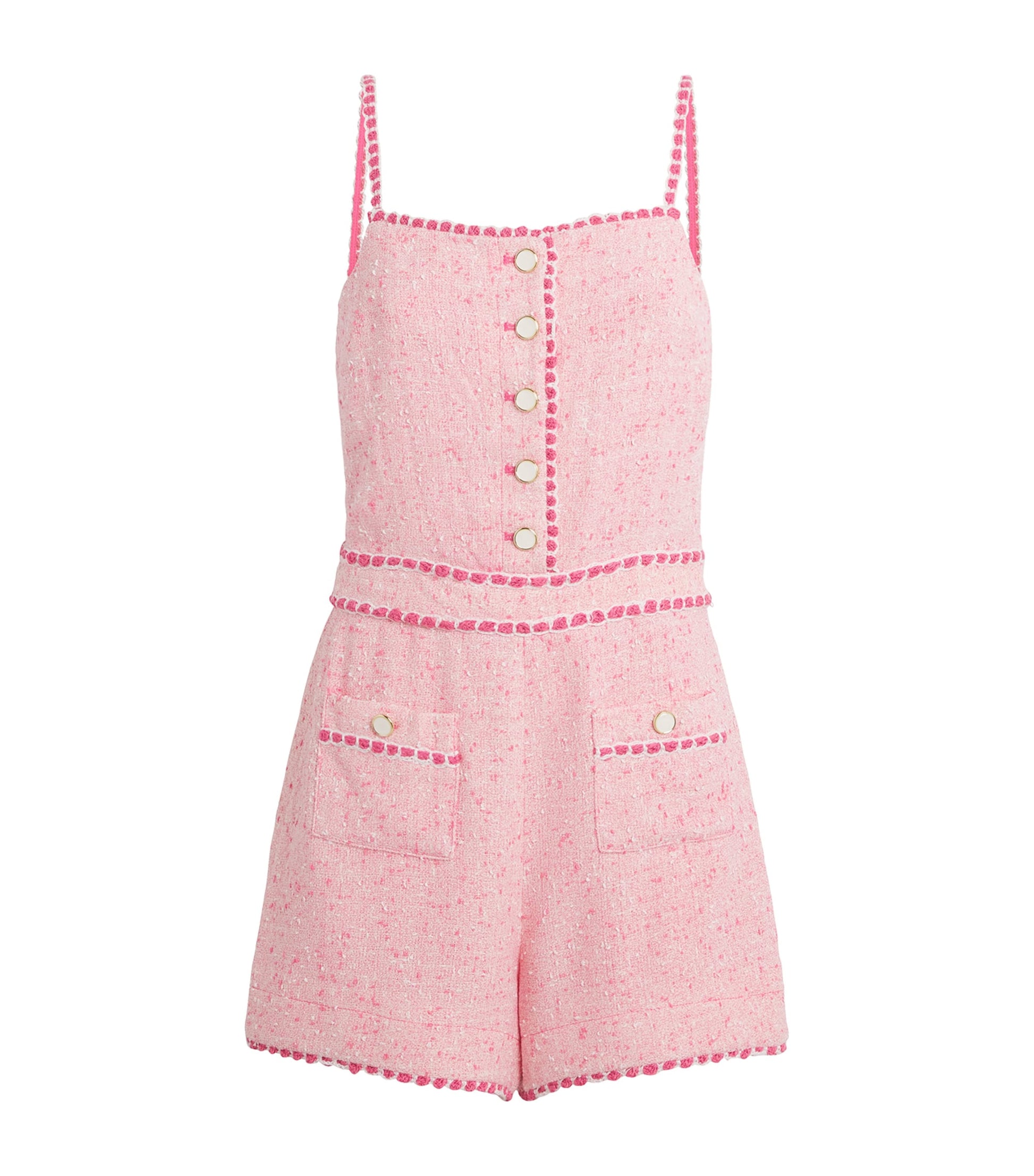 Pink Tweed Ginny Playsuit