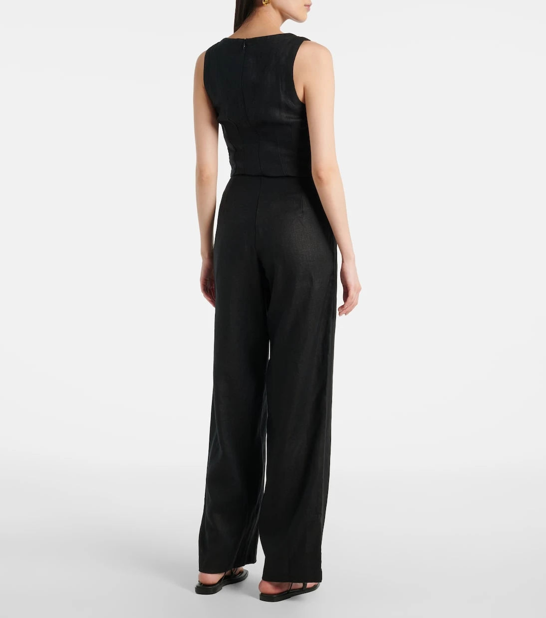 Faithfull - Sanne high-rise linen straight pants