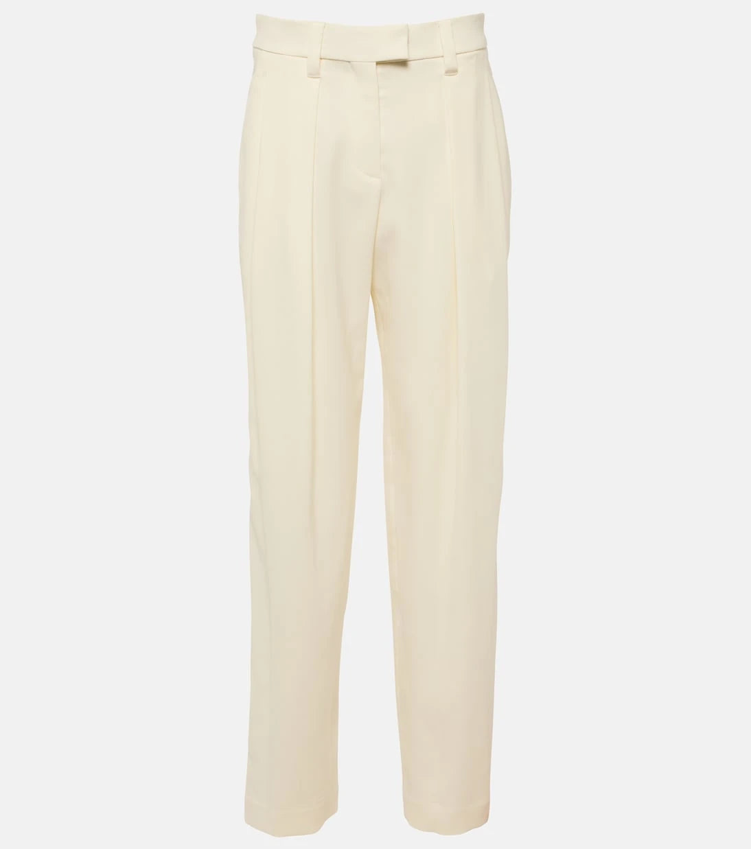 Brunello Cucinelli - High-rise gabardine wide-leg pants