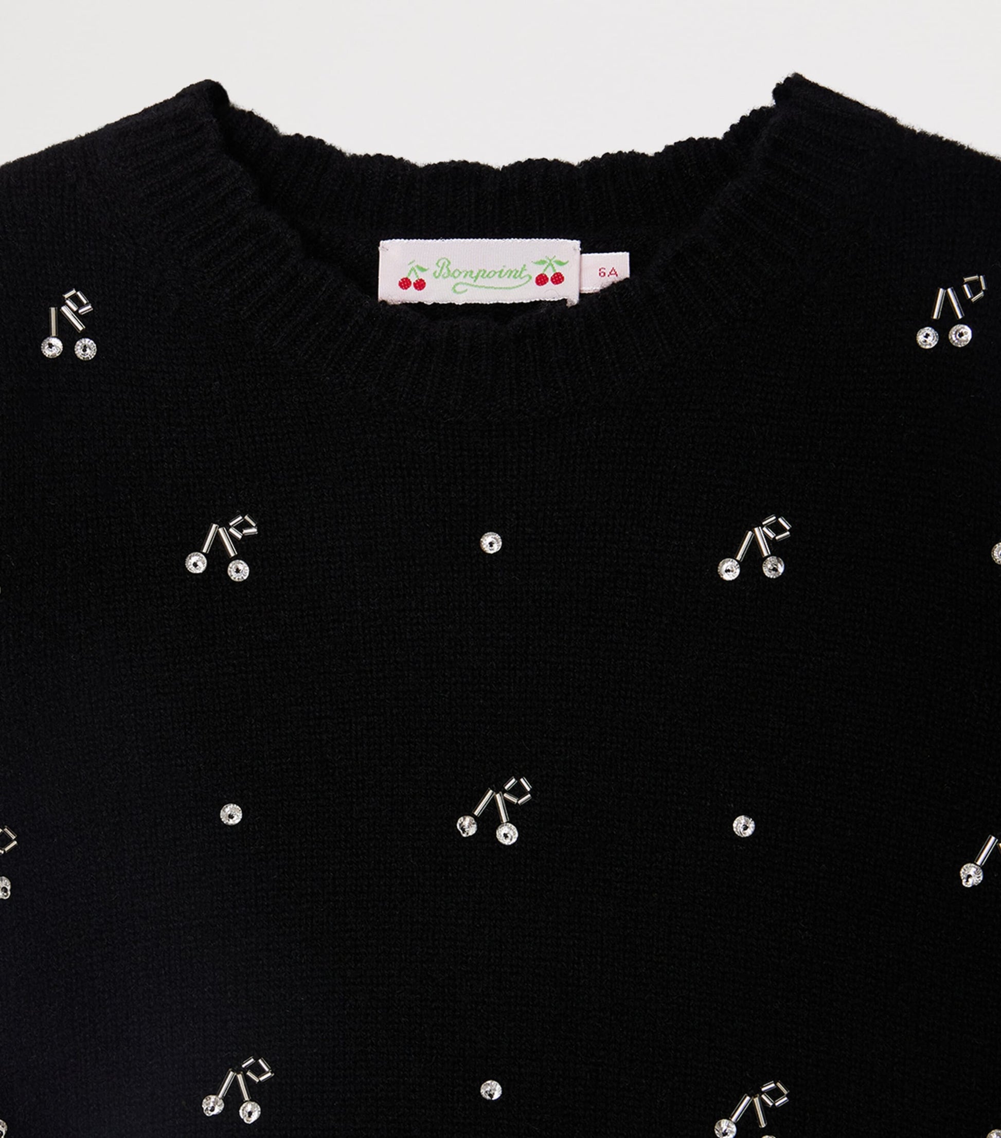 Wool-Cashmere Short-Sleeve Sweater (4-8 Years)