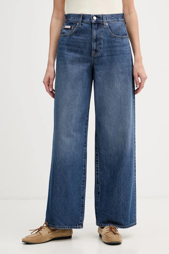 Calvin Klein Jeans Дънки wide leg дамски