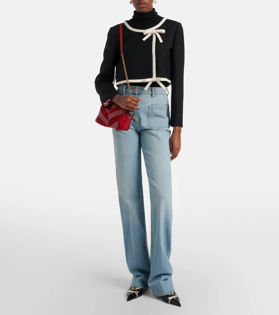 Valentino Garavani - Panthea Small leather crossbody bag