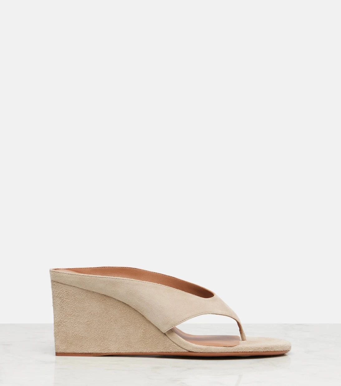 Alaïa - Cube 75 suede thong sandals