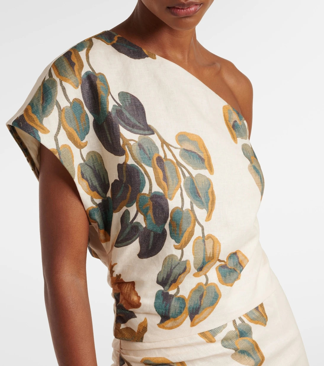SIR - Belletto Asymmetric linen crop top