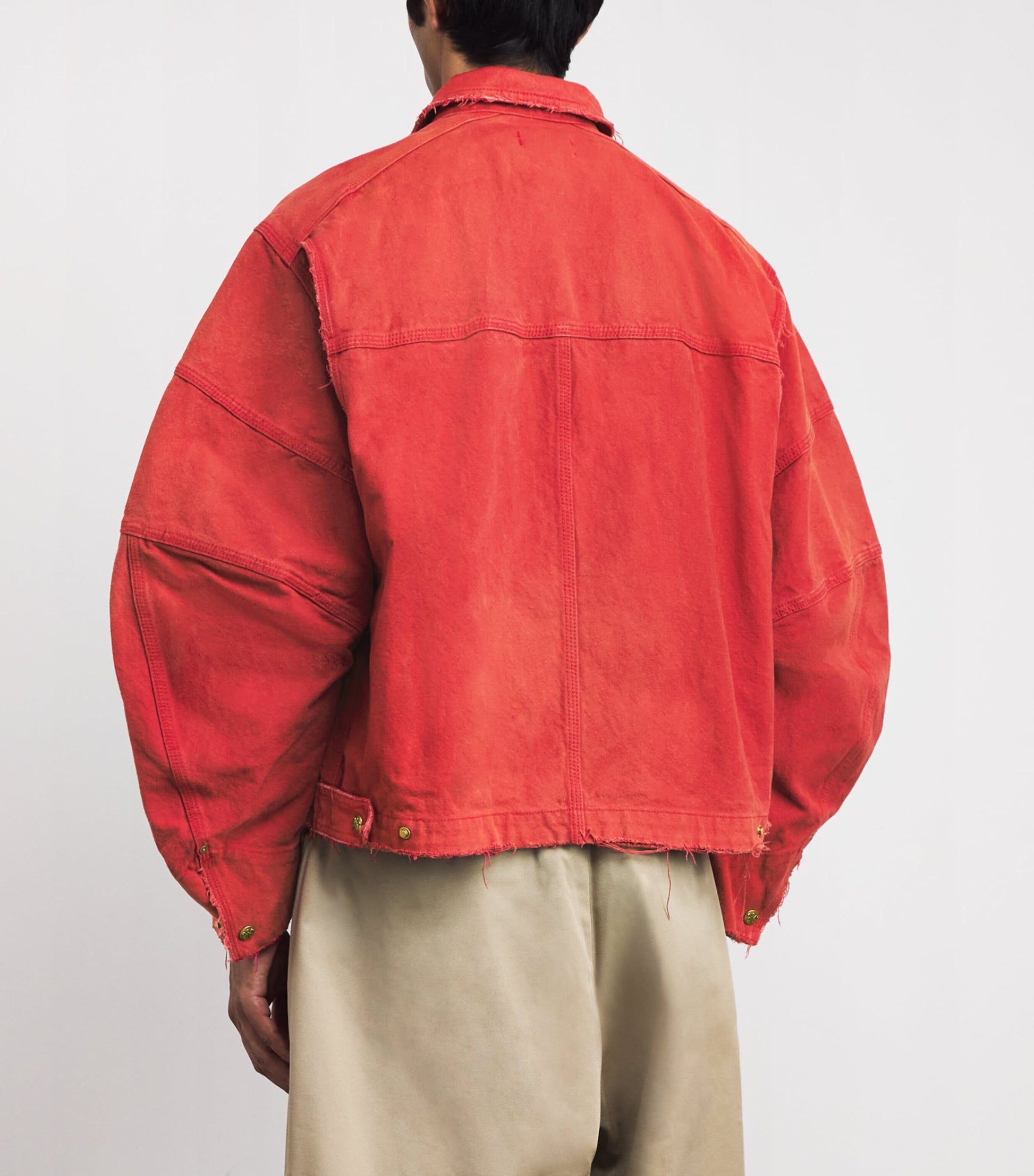 Red Cotton Canvas Stockton Jacket